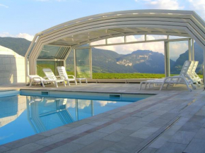  Flat in villa with swimming pool with sunroof  Стенико